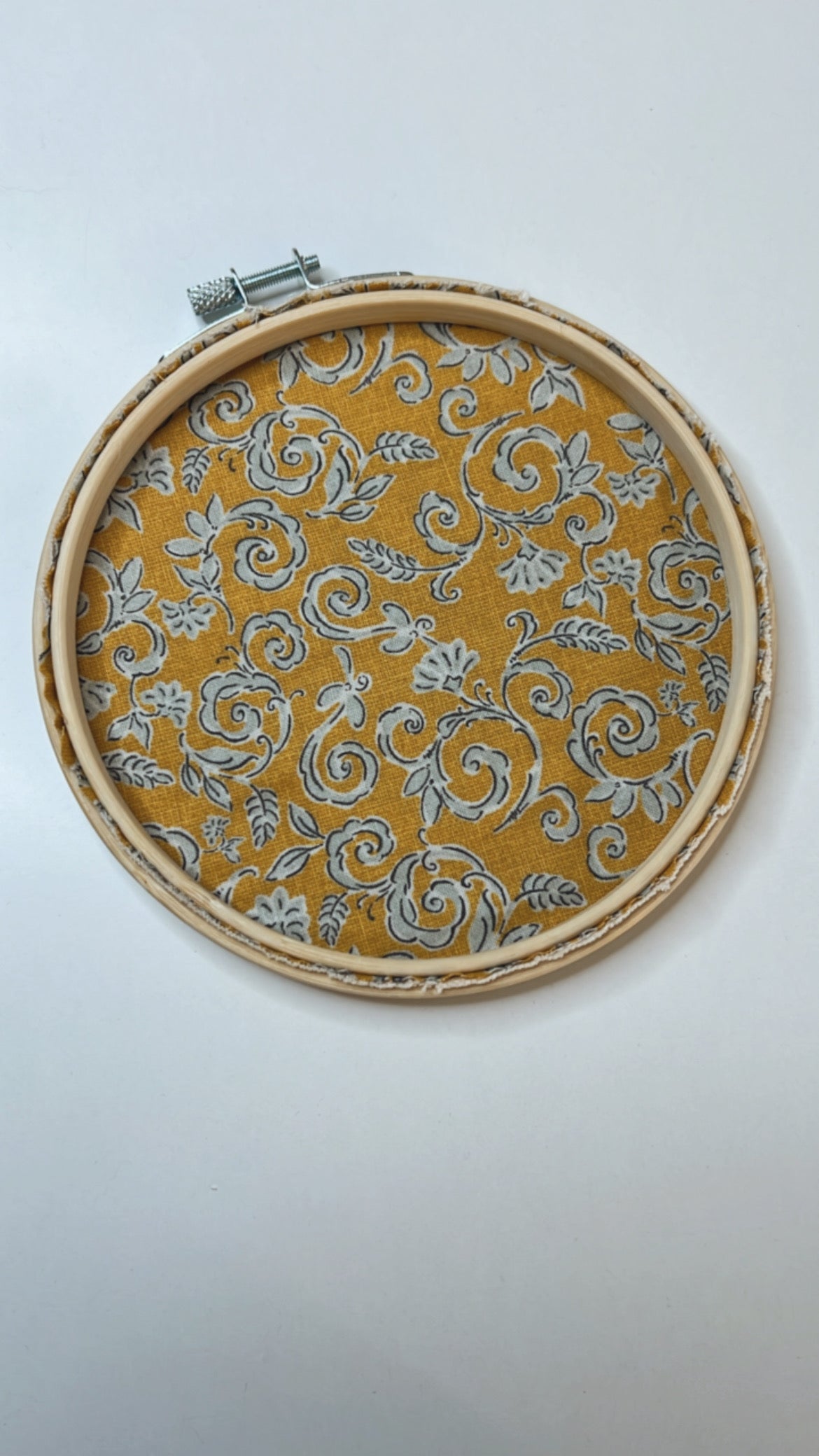 Custom Embroidered Pet Portrait Canvas Hoop Art