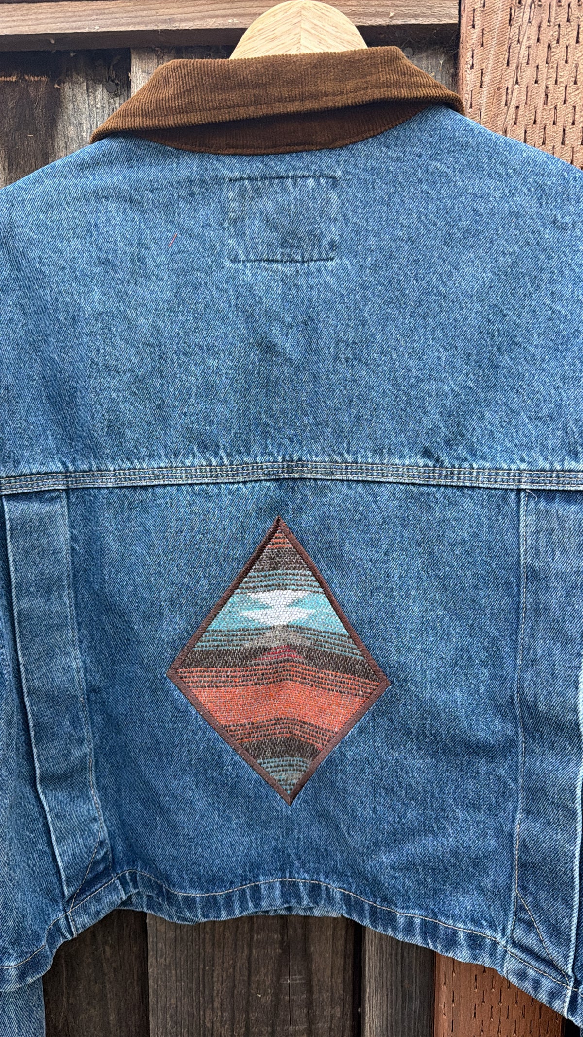 Fall Embroidered Denim Barn Jacket