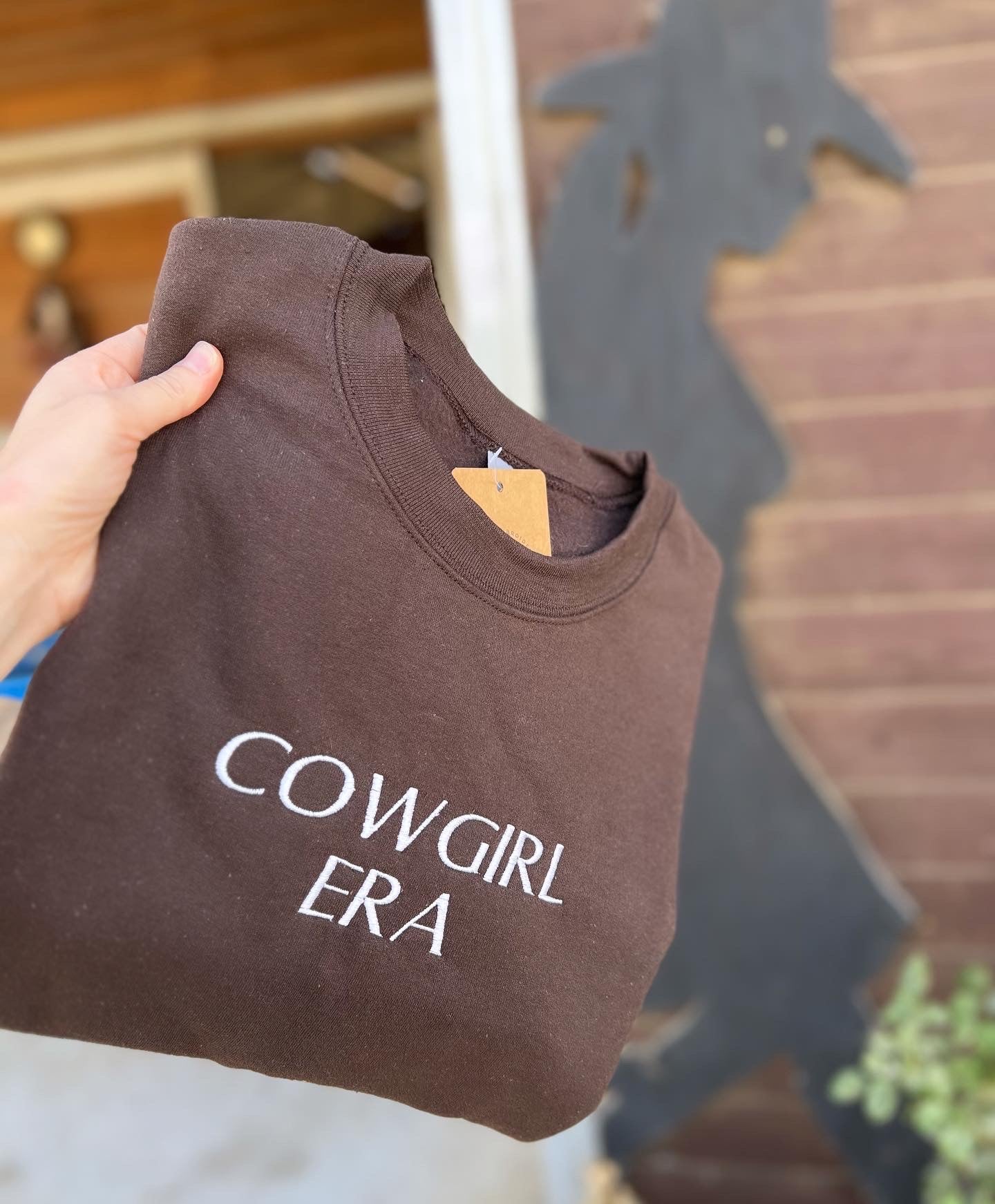 Cowgirl Era Embroidered Crewneck Sweatshirt