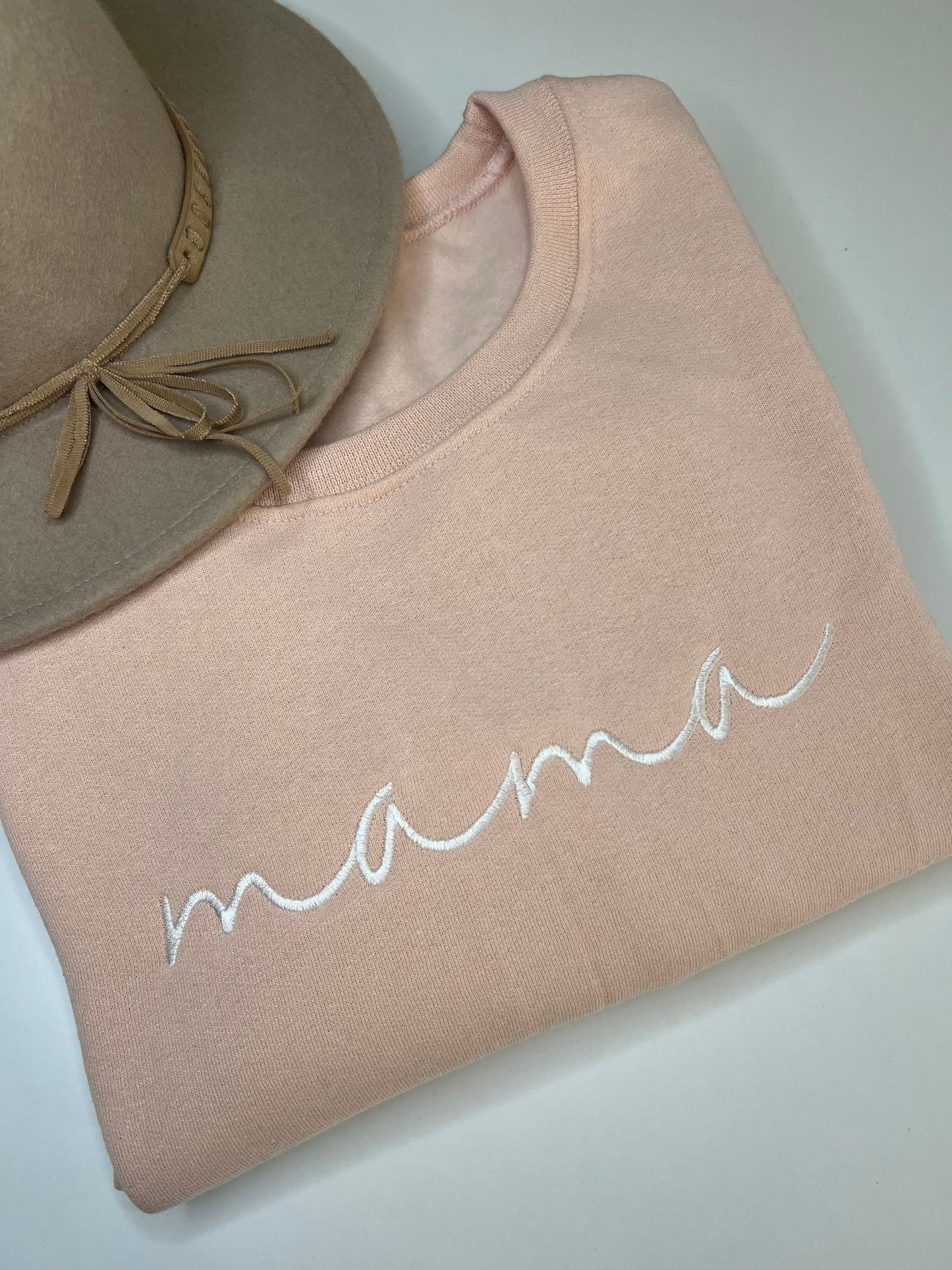 Mama Embroidered Crewneck Sweatshirt