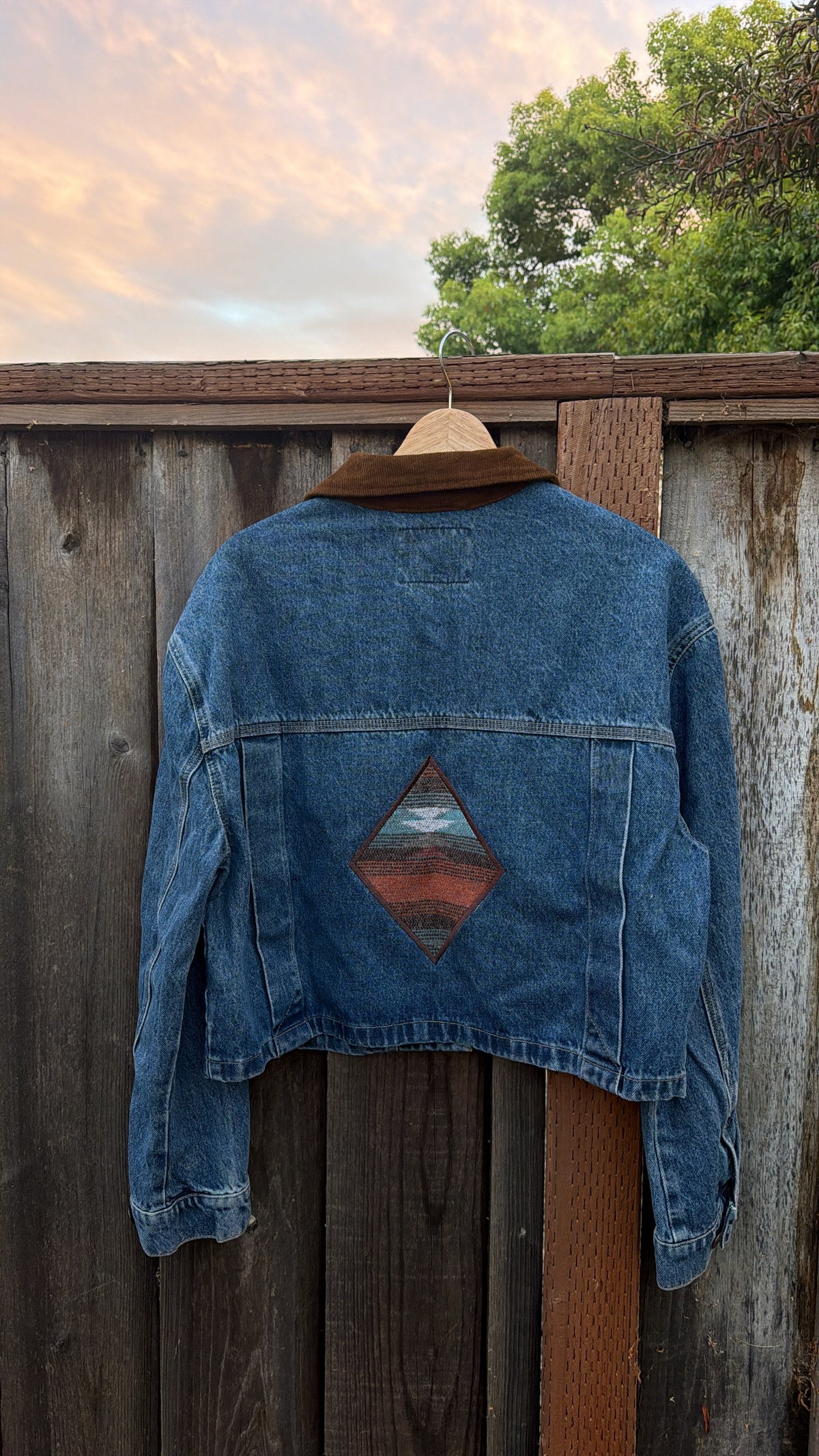Fall Embroidered Denim Barn Jacket