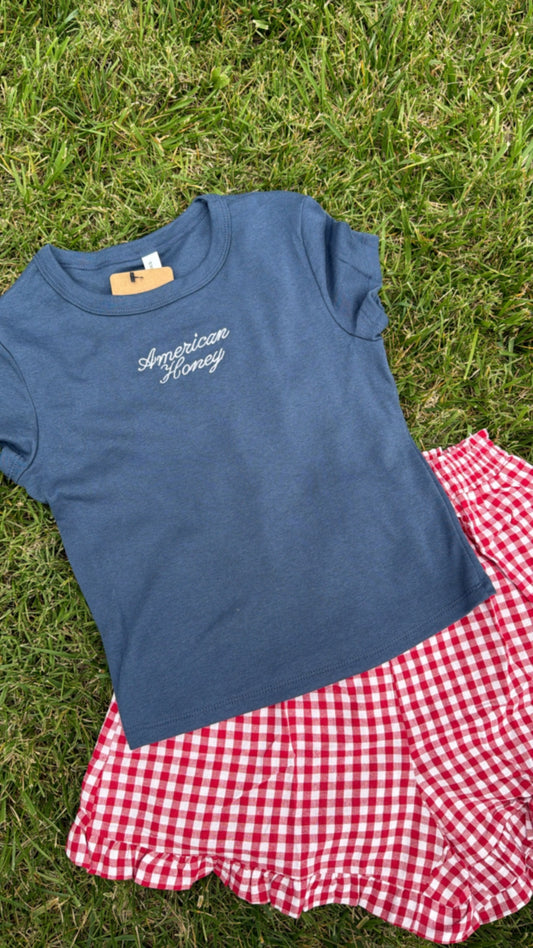 American Honey Embroidered Tee