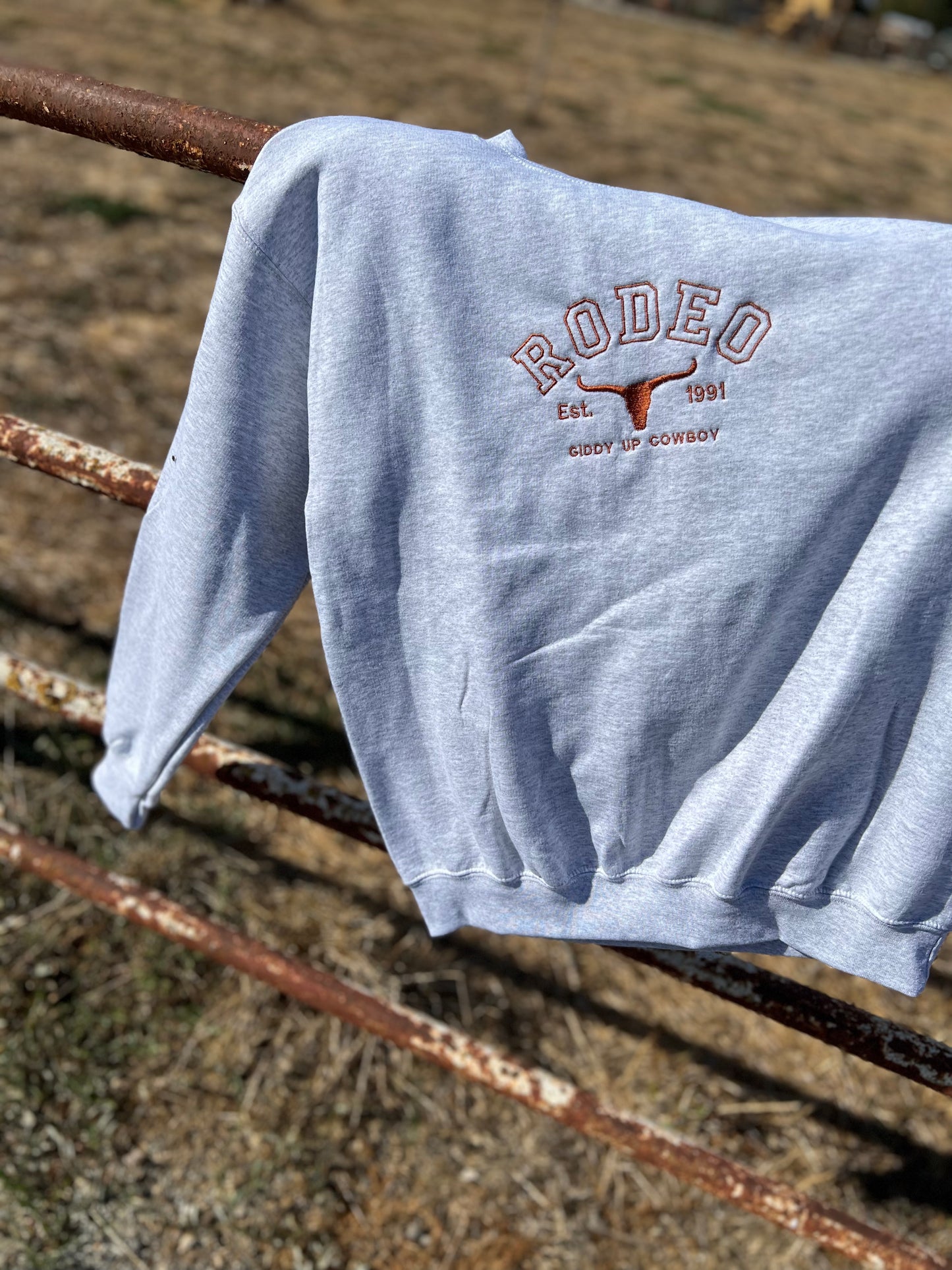 Rodeo Embroidered Crewneck Sweatshirt