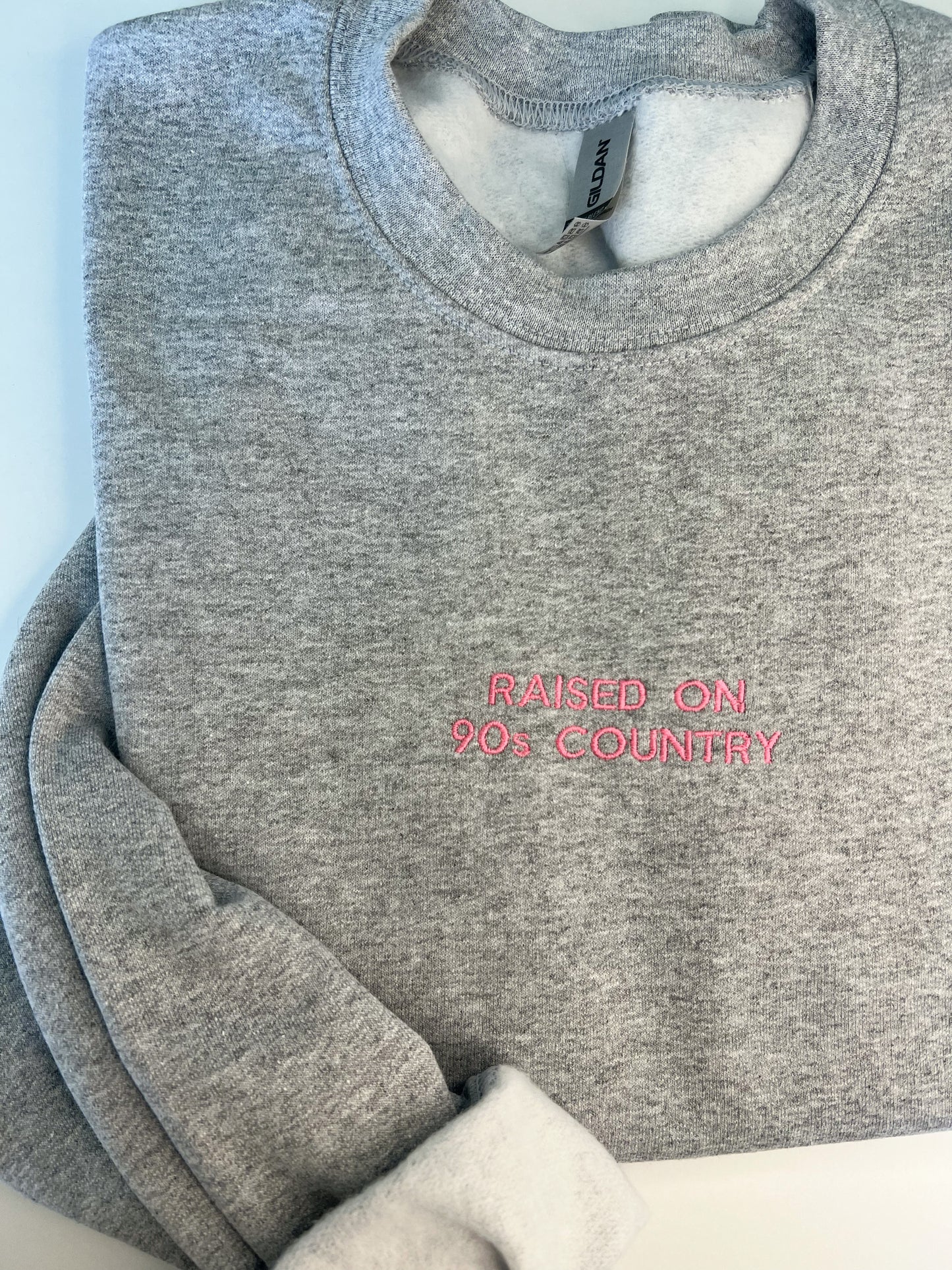 90s Country Embroidered Crewneck Sweatshirt