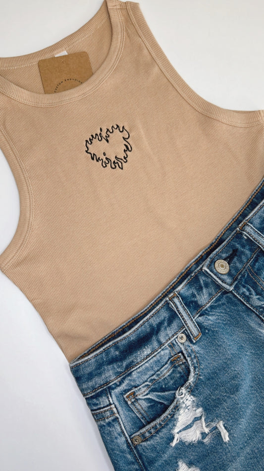 Heartbreaker Embroidered Tank