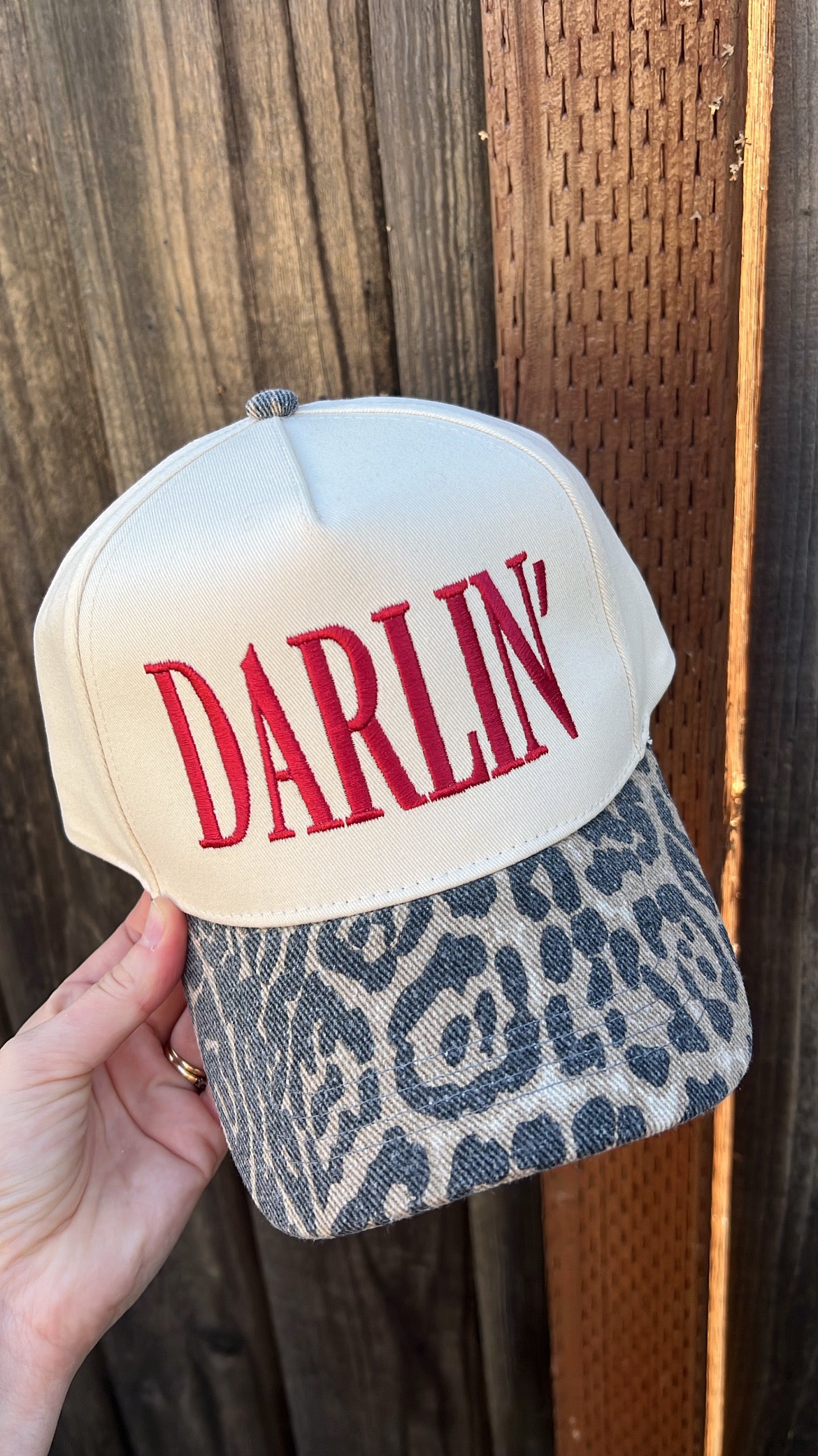 Darlin’ Embroidered Snapback Hat