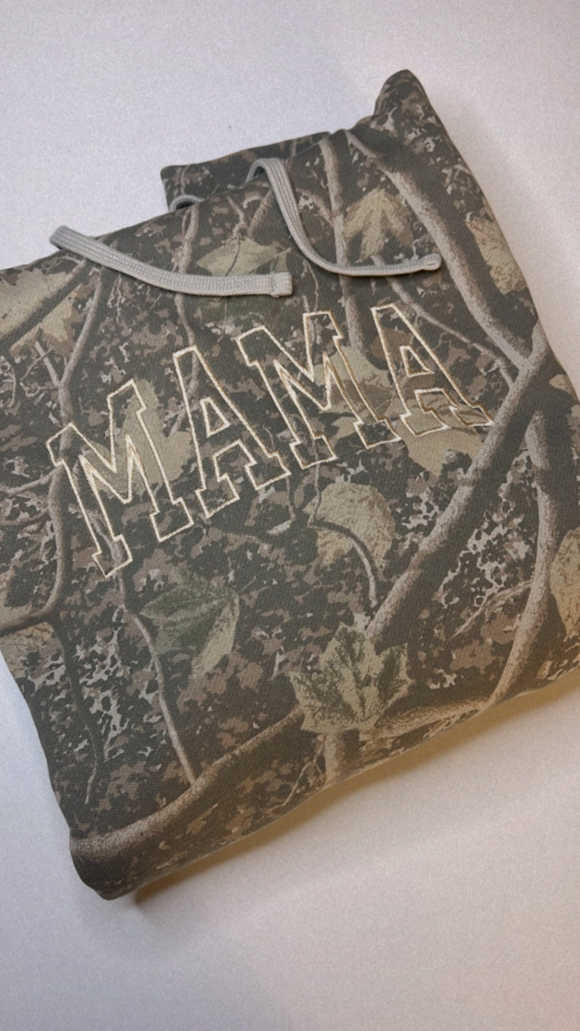 Camo MAMA Embroidered Hoodie - MADE TO ORDER