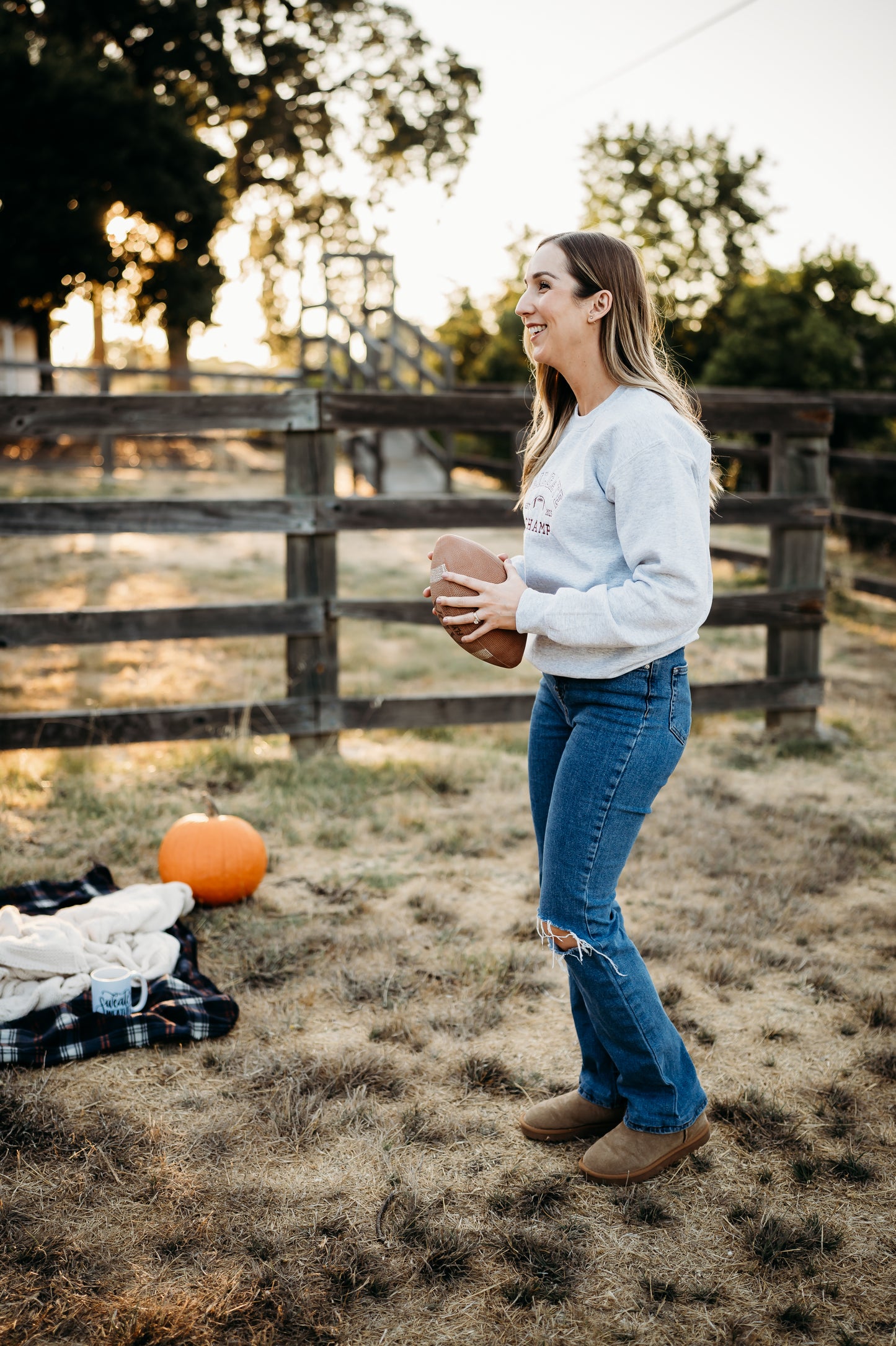 Tailgate Champ Embroidered Crewneck Sweatshirt