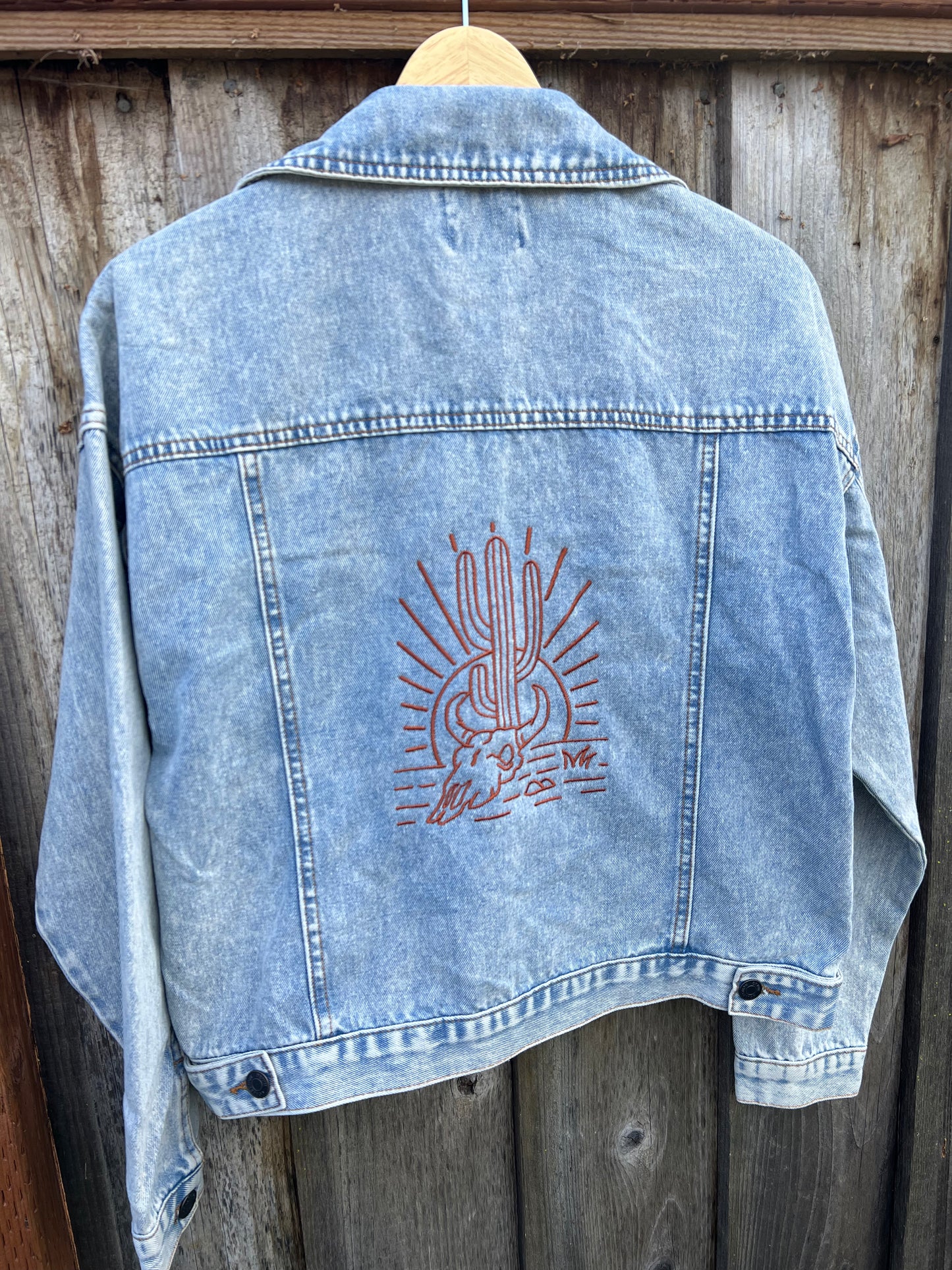 Desert Dreamer Embroidered Denim Jacket