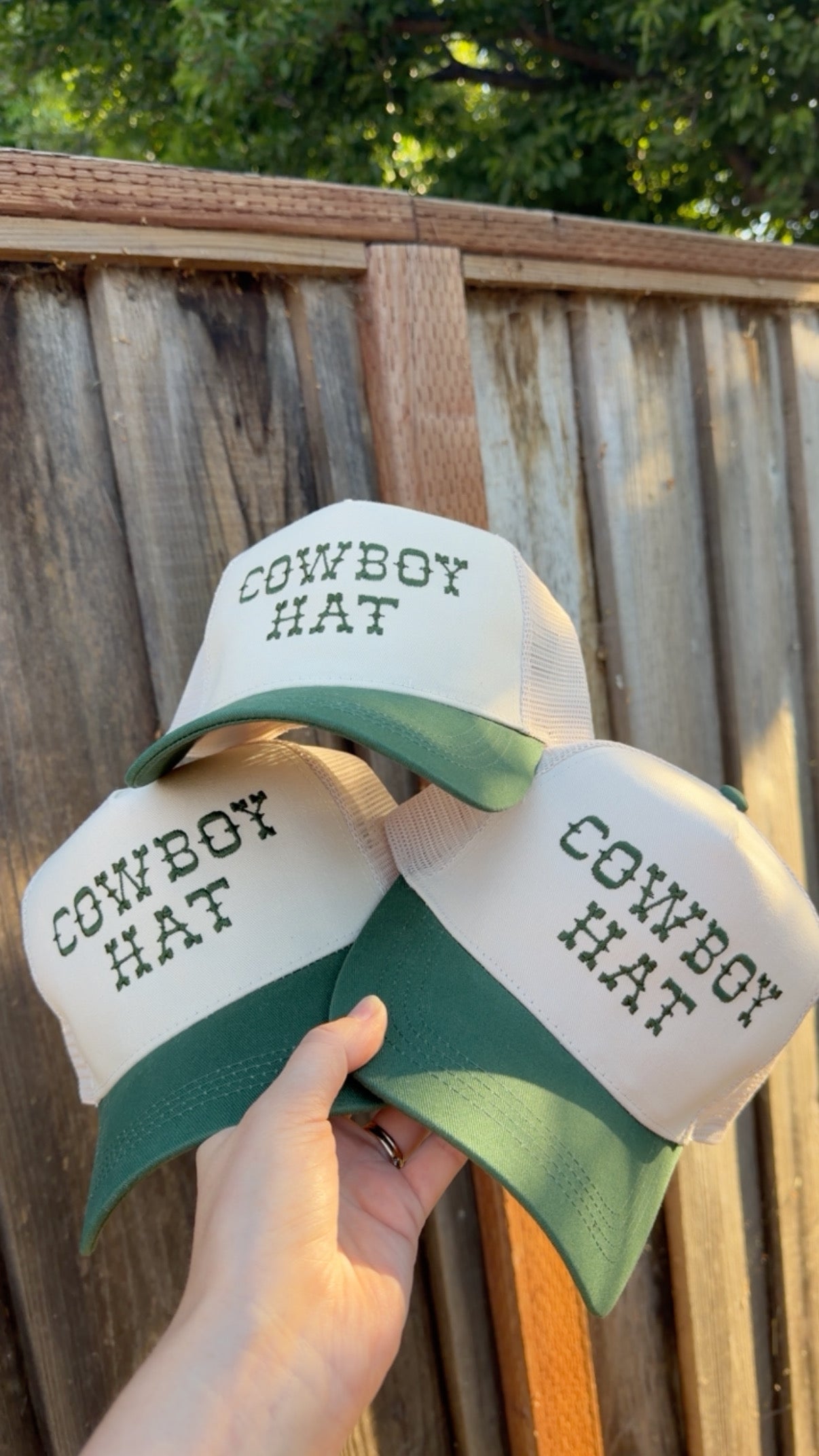 Cowboy Hat Embroidered Snapback Hat